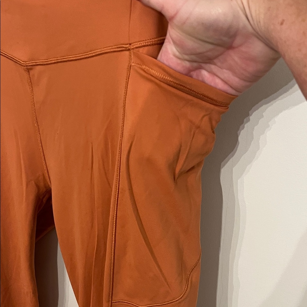 CALIA by Carrie Underwood Women's Rust Leggings - Picture 5 of 5